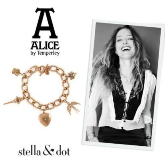 Stella & Dot x Alice Temperly | Dainty Gold Charm Wonderland Bracelet *Rโฆ - Picture 3 of 5